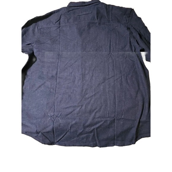 GIOBERTI Flannel Shirt Men's XL Navy BLUE Corduroy Flip Cuffs Grunge Core - Picture 5 of 5